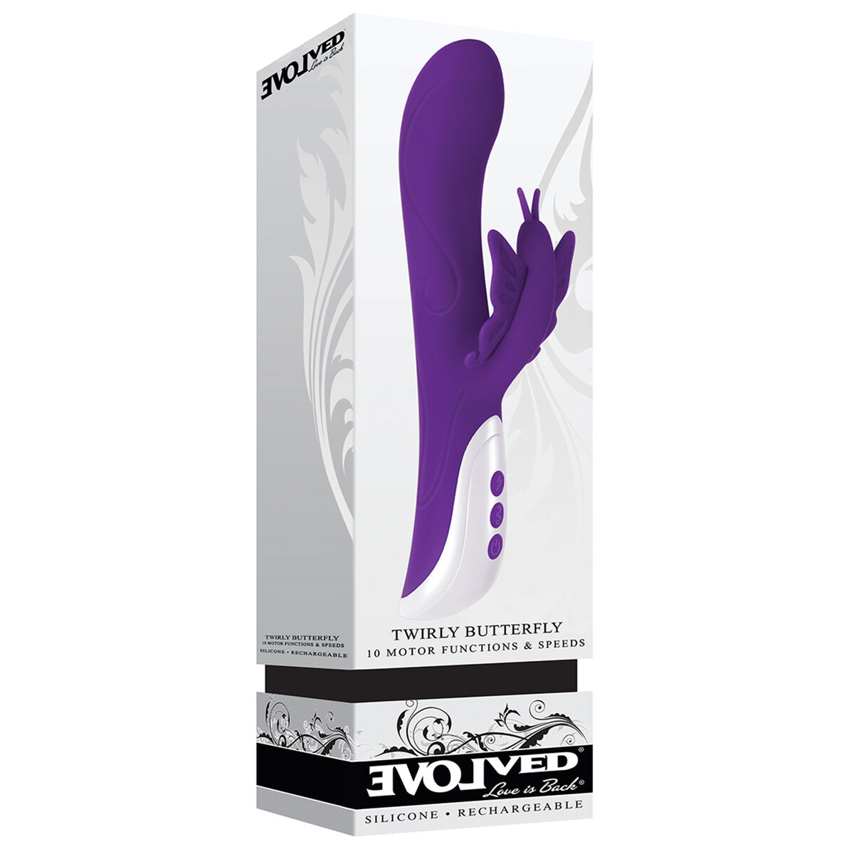 Vibratore per il Punto-G Evolved Viola Farfalla